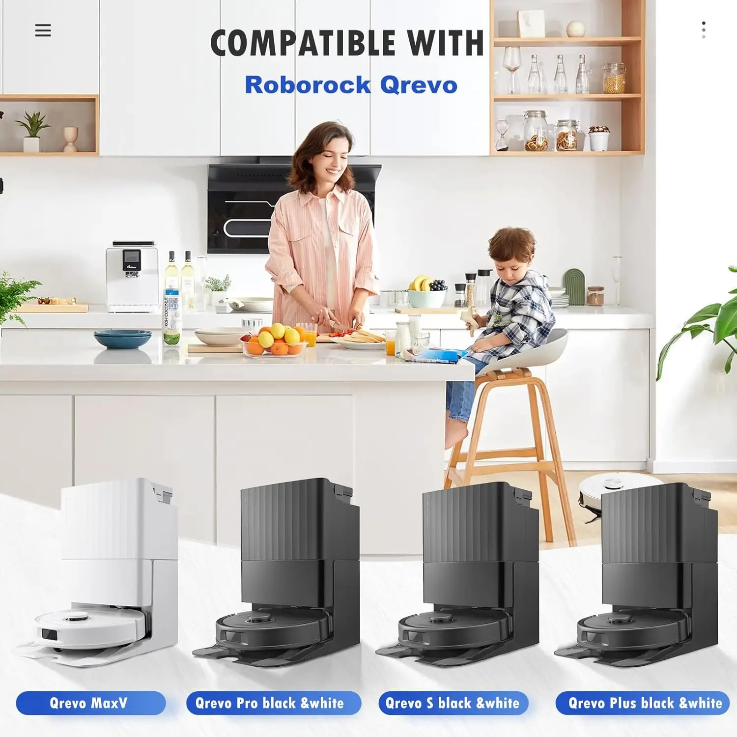 Roborock Q Revo MaxV/Q Revo S/Q Revo Pro Accessory Robot Vacuums Cleaner Dust Bag Main Side Brush Hepa Filter Mop Cloths Spare