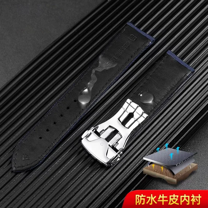 Correa de reloj de 19mm y 20mm para Omega Seamaster 300 Speedmaster AT150 para Snoopy serie 310,32, correa de nailon de lona, hebilla plegable