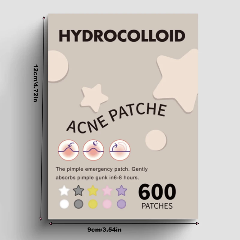 600 ชิ้น/เซ็ต Star Pimple Patch สิวที่มีสีสันที่มองไม่เห็นกําจัดสิว Skin Care สติกเกอร์คอนซีลเลอร์ Face Spot เครื่องมือแต่งหน้าความงาม