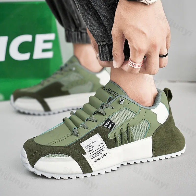 

Men's Fashion Trend Casual Shoes 2025 Spring New Fashion Trend Comfortable Sports Shoes Mesh Breathable Low Top Chunky sneakers