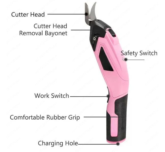 Electric scissors USB fabric leather trimming rechargeable electric scissors