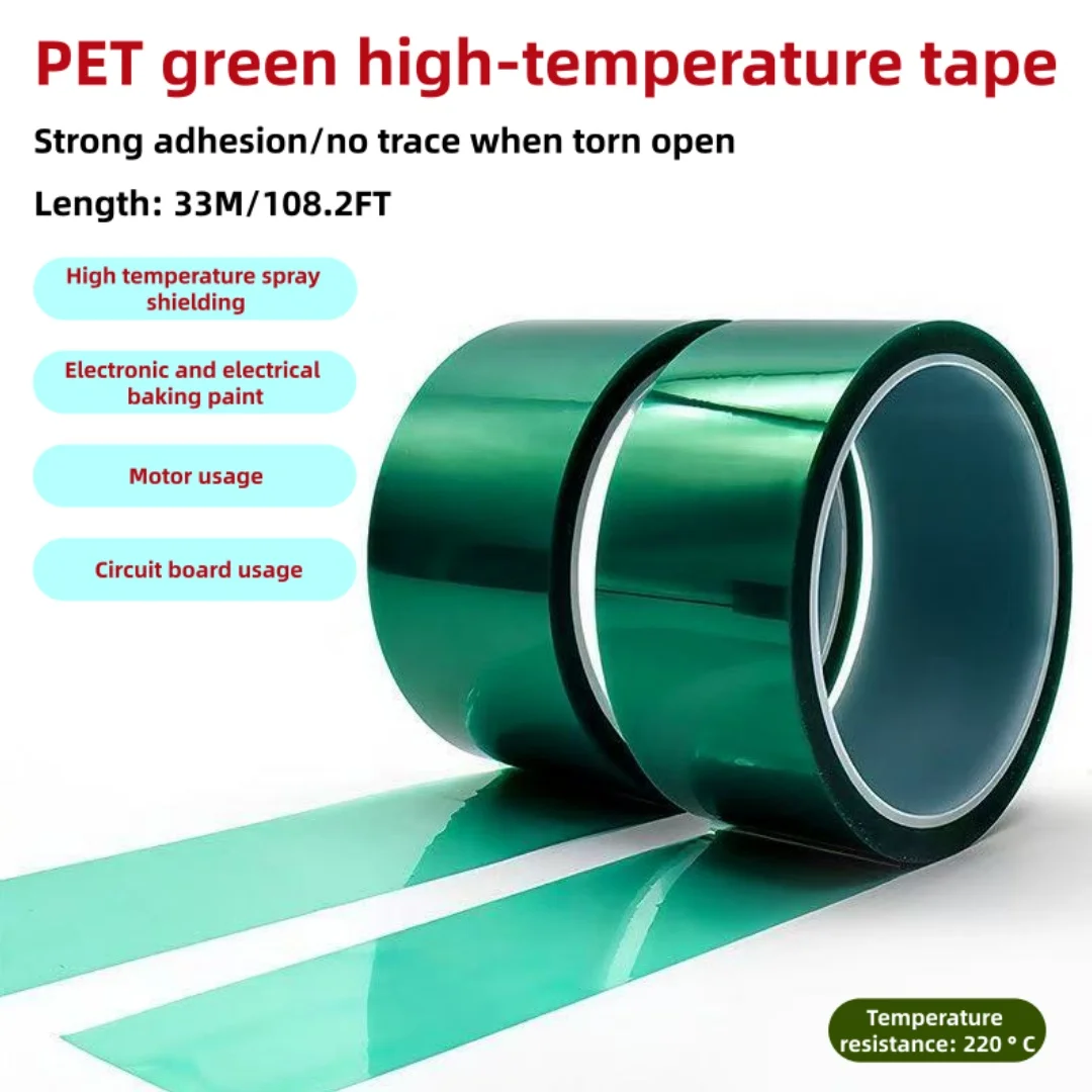 Green High-Temperature Masking Tape, Epoxy Resin Demolding, 