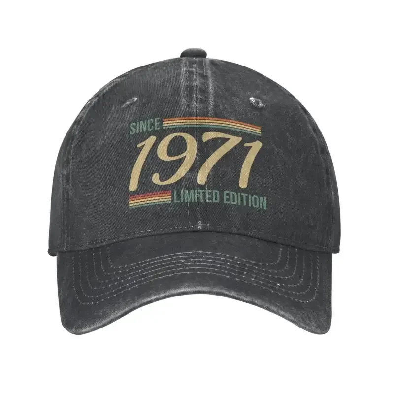 

Classic Cotton Vintage Since 1971 Limited Edition Gift Baseball Cap for Men Women Personalized Adjustable Unisex Dad Hat Spring