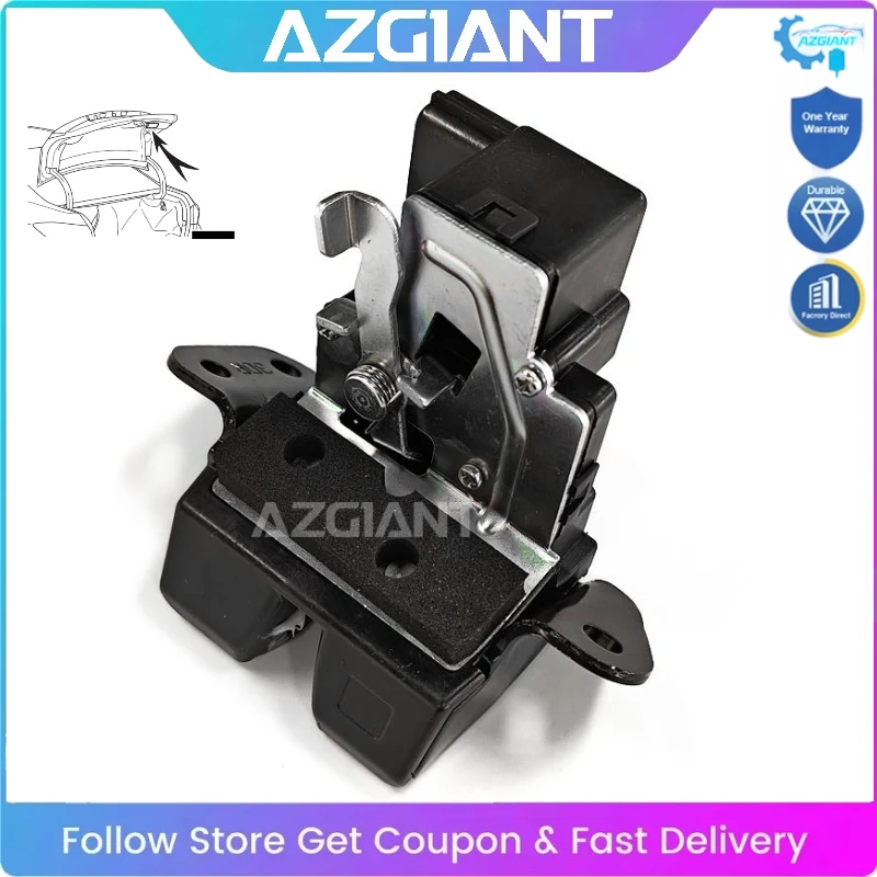 

AZGIANT Car Trunk Lid Lock Release Actuator Motor 4Pin for 2010-2015 Hyundai Tucson ix35 Replacement Self Repair 81230-2S000