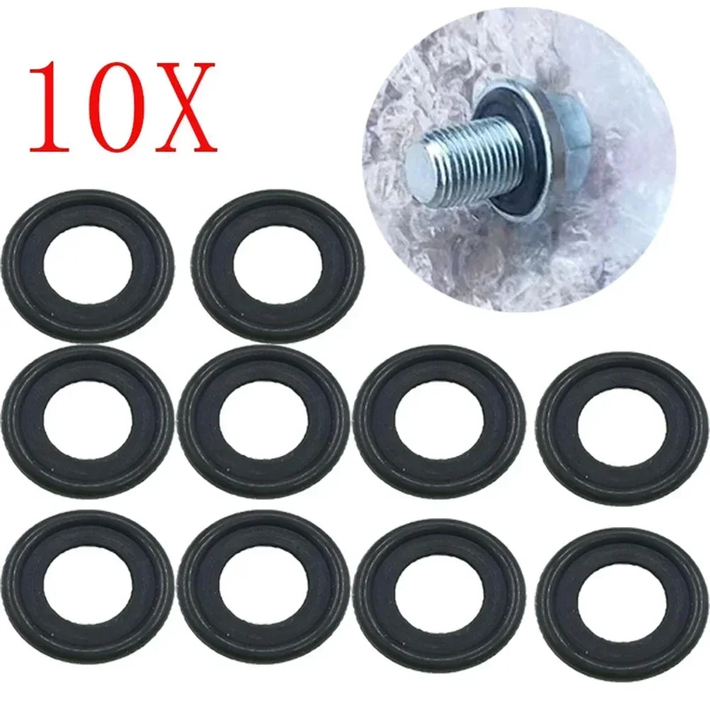 10pcs Universal Car Engine Oil Drain Plug Gaskets 12616850 For Ford For Mazda For-Citroen For Fiat For-Peugeot For Volvo