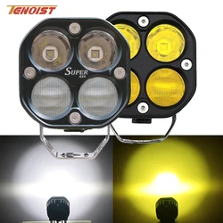 Super Bright 3 Inch White Yellow LED Combo Work Head Fog Light For Car Offroad BUS Motorcycle ATV UTV 10-30V DC