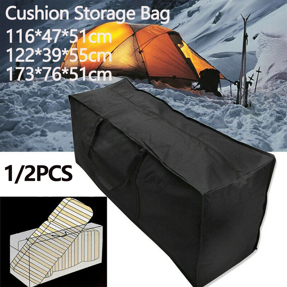 

1/2PCS Garden Cushion Bag Waterproof Anti-UV Rectangle Rip Proof 210D Oxford Fabric Christmas Tree Bag Cast net Bird neting