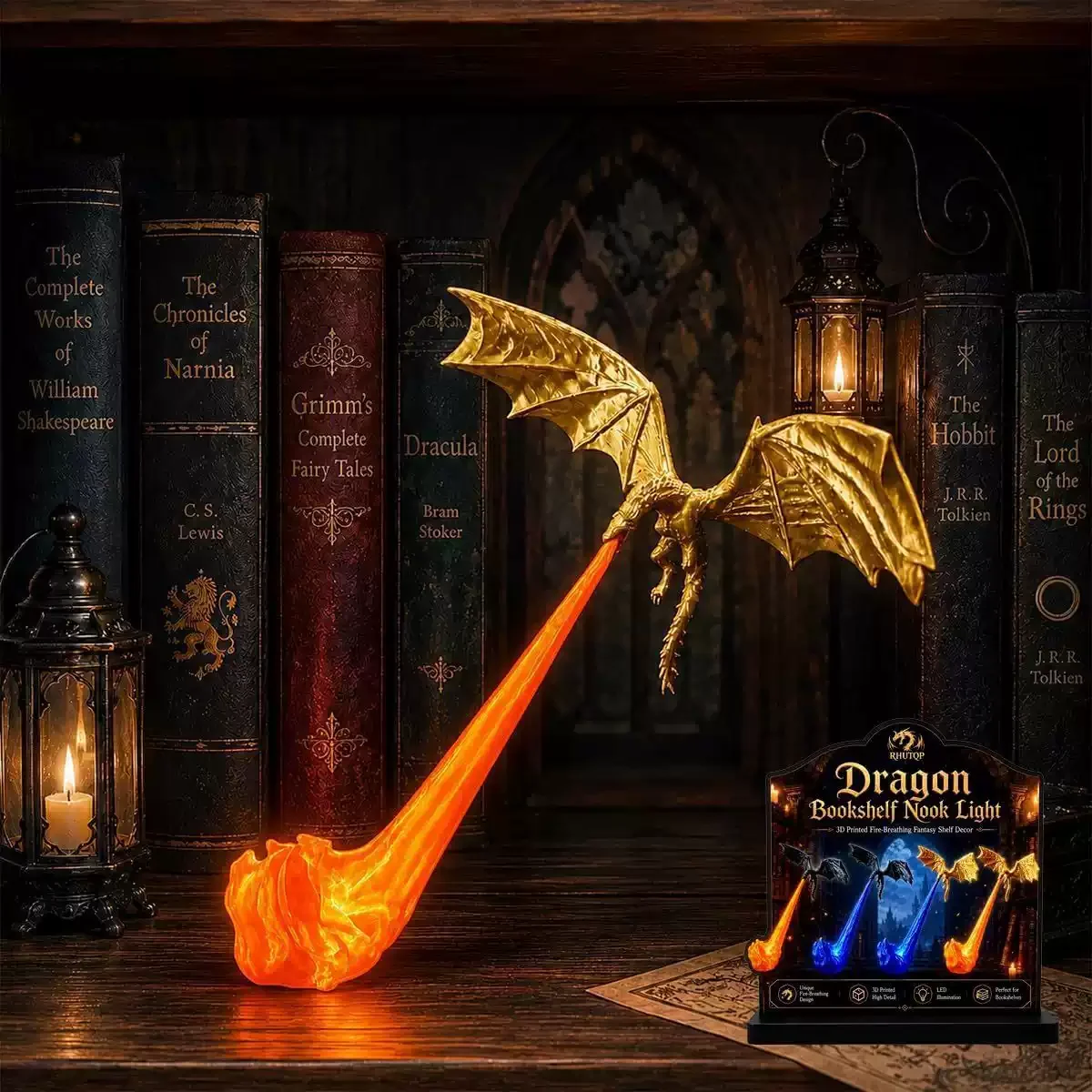 Dragon's Breath Lamp Ornament Night Light Room Atmosphere Decoration Desktop Decoration Crafts Male Birthday Gift