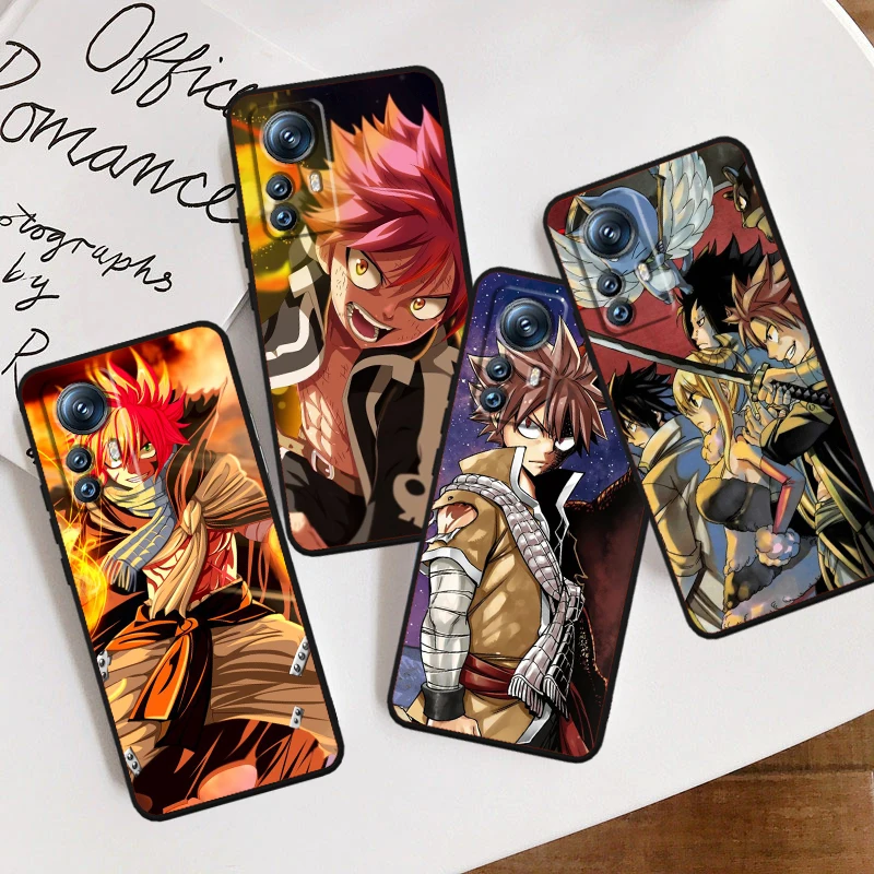 F-FAIRY T-TAIL Anime Cool For Xiaomi Mi 14 13T 13 12T 12 11T 11i 11 10T 10 Pro Lite Ultra 5G Black Soft Phone Case