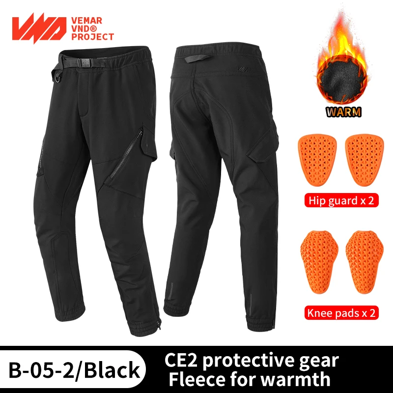 

VND Winter Bicycle Pants Windproof Keep Warmer Reflective Riding Long Pants Unisex Sports MTB Road Cycling Trousers