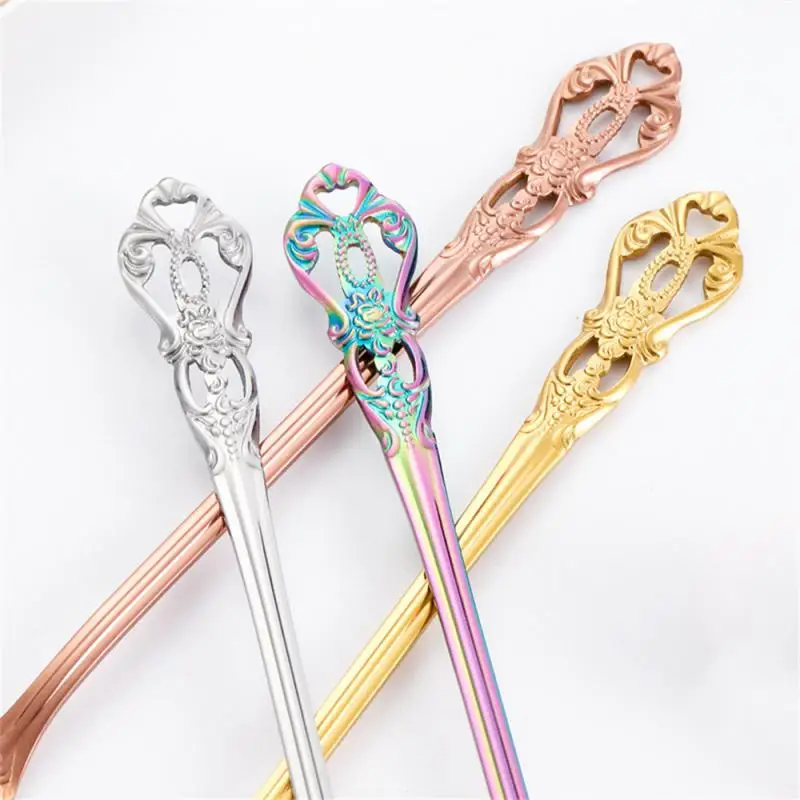 1/2/3PCS Stainless Steel Cutlery Set Gold Dinnerware Royal Tea Spoon Forks Knives Kitchen Western Dinner Silverware Tableware