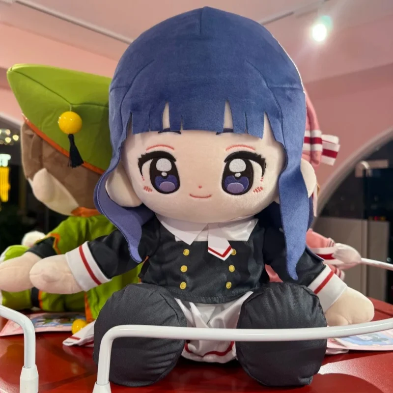 Minidoll oficial con licencia Cardcaptor Sakura tarjeta transparente arco 30cm muñeco de peluche conjunto Sakura Tomoyo Syaoran Anime juguete de regalo coleccionable