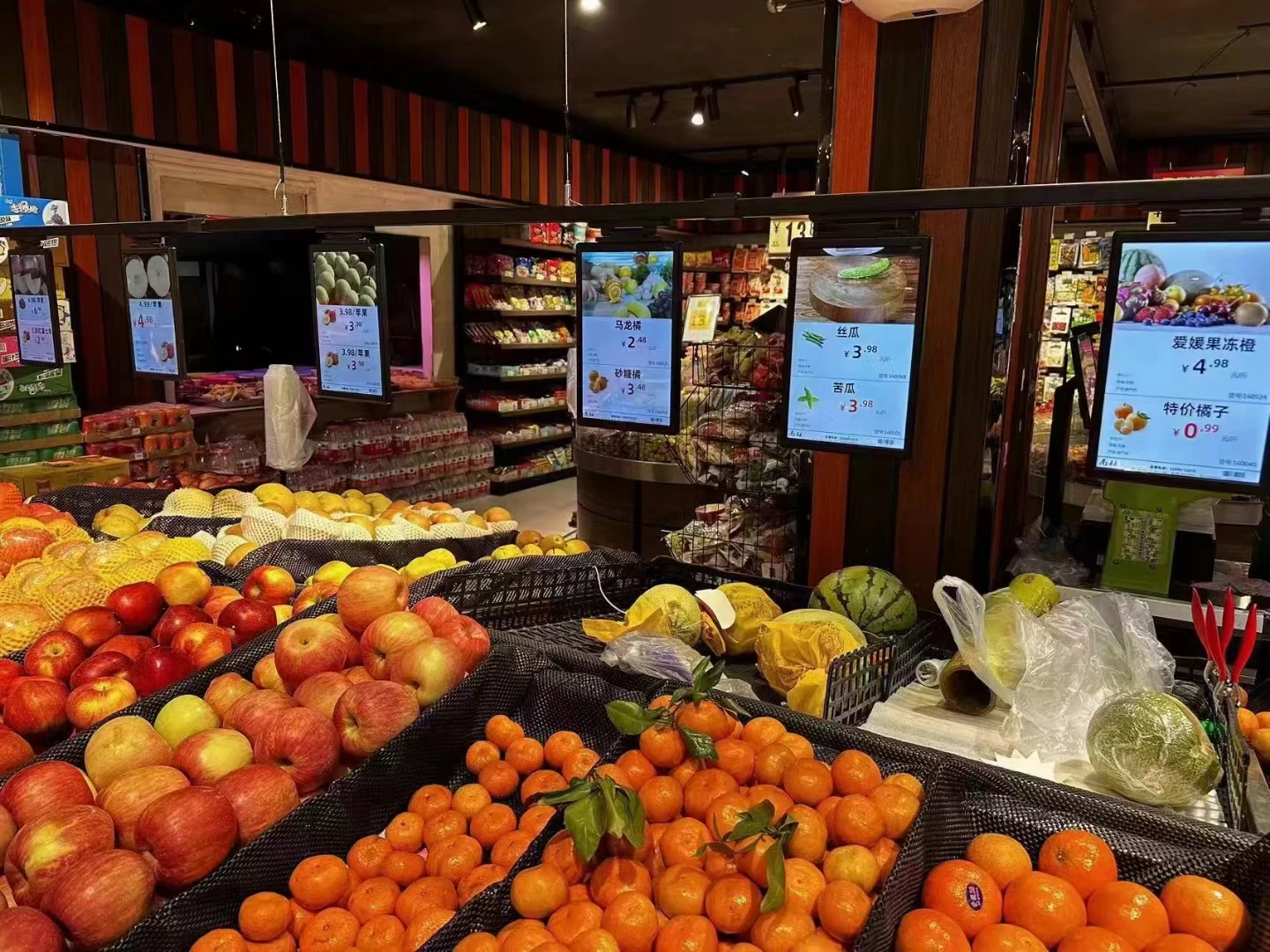 Full Color Screen Digital Shelf Label 10.1'' Electronics Price Tags for Grocery Store
