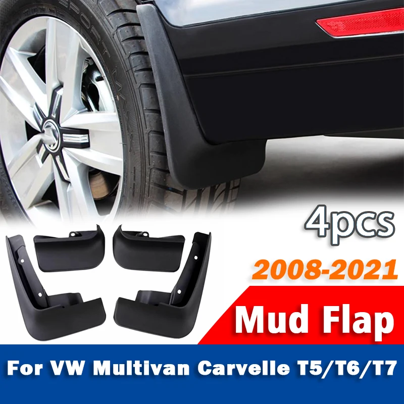 

For Volkswagen VW Transporter Caravelle Multivan T5 T6 T7 Mud Flap Guards Splash Mudguard Fender Mudflaps Car Accessories 4pcs