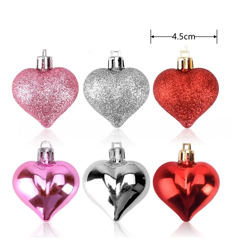 60 cm LED Birke Baum Nachtlicht Bunte Herz Hängen Baum Anhänger Weihnachten Hochzeit Party Dekoration Valentinstag Geschenke – Detail 14