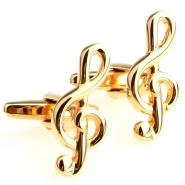Fashion Stone Gold Music Note Guitar Trumpet Sax Piano Microphone Cufflink Cuff Link 1 Pair Shipping Big Promotion