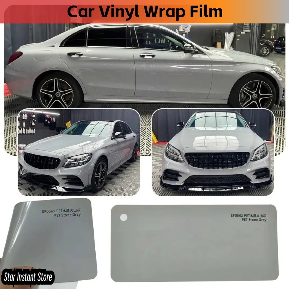 

PET Release Liner Bubble Free Crystal Deep Volcanic Ash Vinyl Car Wrap for Decoration Top Quality Fantasy Car Wrap Film