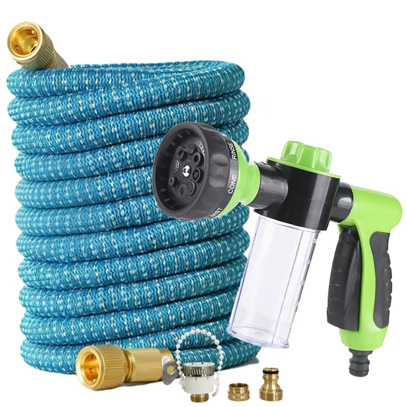 Flexible Magic Garden Hose Tube with High-Pressure Water Gun Multifunctional Irrigation Garden Supplies for Easy Cleaning