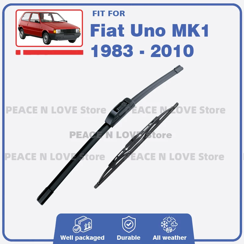 

Передние и задние щетки стеклоочистителя для Fiat Uno MK1 1983-2010, 2 шт., резиновые щетки для лобового стекла, сменные насадки, автомобильные аксессуары