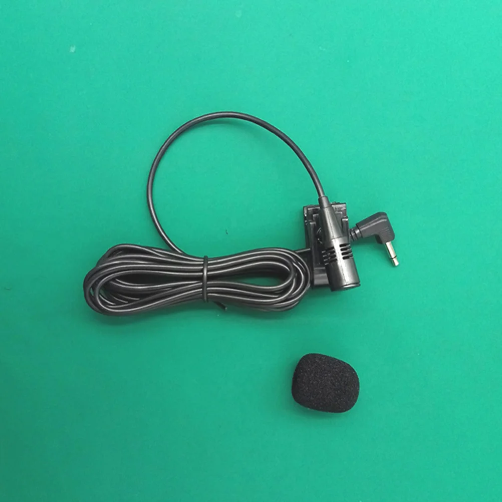 

Motorcycle Microphone Black Collar Clip 3.5mm Hands-Free Call Noise Reduction Waterproof Sun Protection