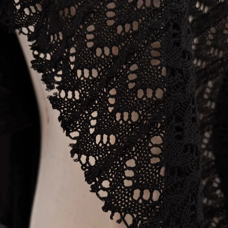 Solid Knit Hollow Out Mesh Fabric for DIY Sewing Handmade Dress Cardigan Jacket Garment Accessories Clothing Fashion Cloth - view 5