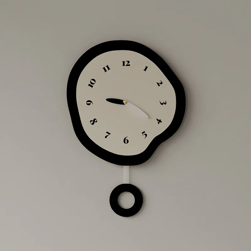 

Nordic Wall Clock Restaurant Ins Clock New Internet Celebrity Living Room Bedroom Ultra-Quiet Clock Living Room Hanging