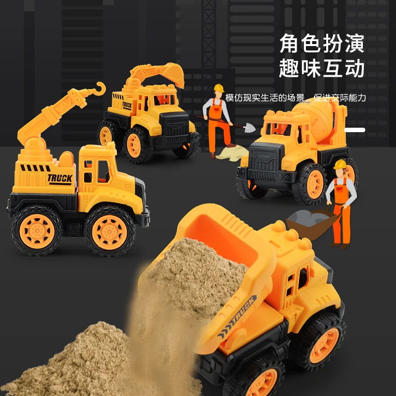 Diecast Car Engineering Model Excavator Crane Dump Truck Garbage Vehicle Classic City Construction Children Toy for Boy