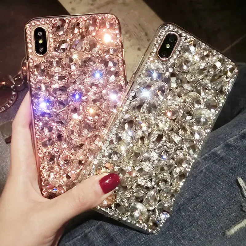 Bling Diamond Case For Samsung Galaxy Note 20 Ultra Note 10+ 10lite Phone Cover Handmade Telefon Funda Crystal Stone Caja viv