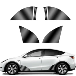 Black TPU Car Body Protective Film Invisible For Tesla Model 3/Y 2017-2023 Front Rear Door Extended Transparent Car Clothing Set