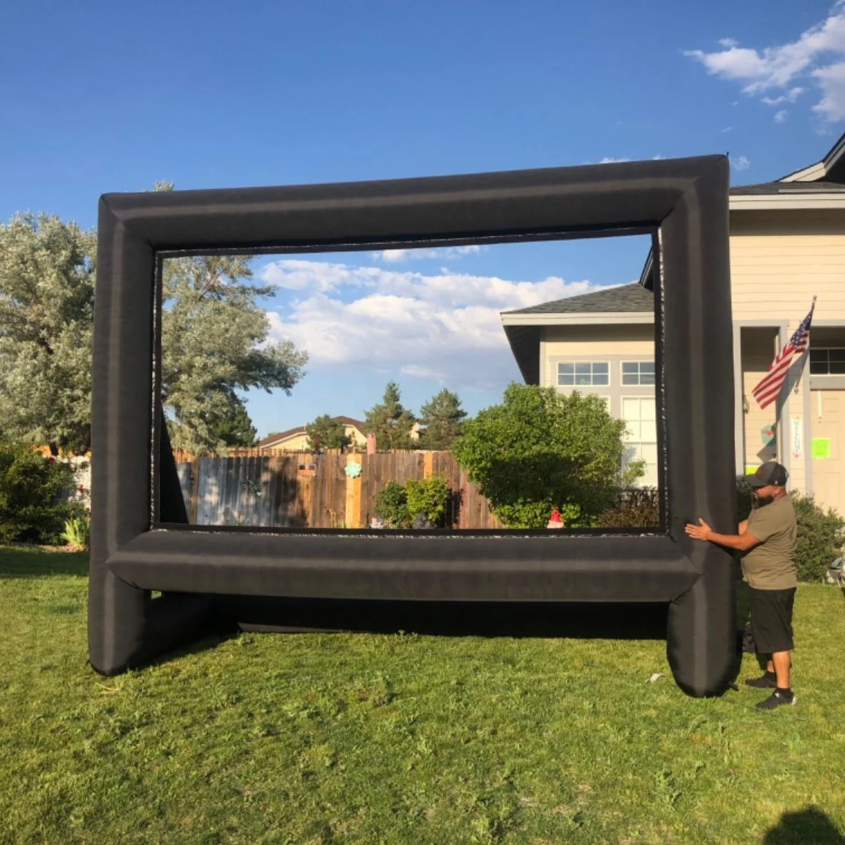 

Customized Inflatable Screen Outdoor Theater Projector Screen Inflatable Cinema Movie Screen
