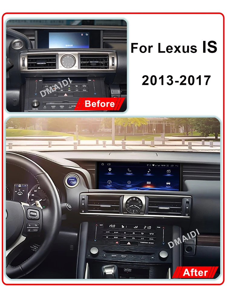 Android 12 System For Lexus RC IS 200 250 300 350 200t 300h DSP Player Support GPS Auto Radio Wireless Carplay Camera WIFI BT