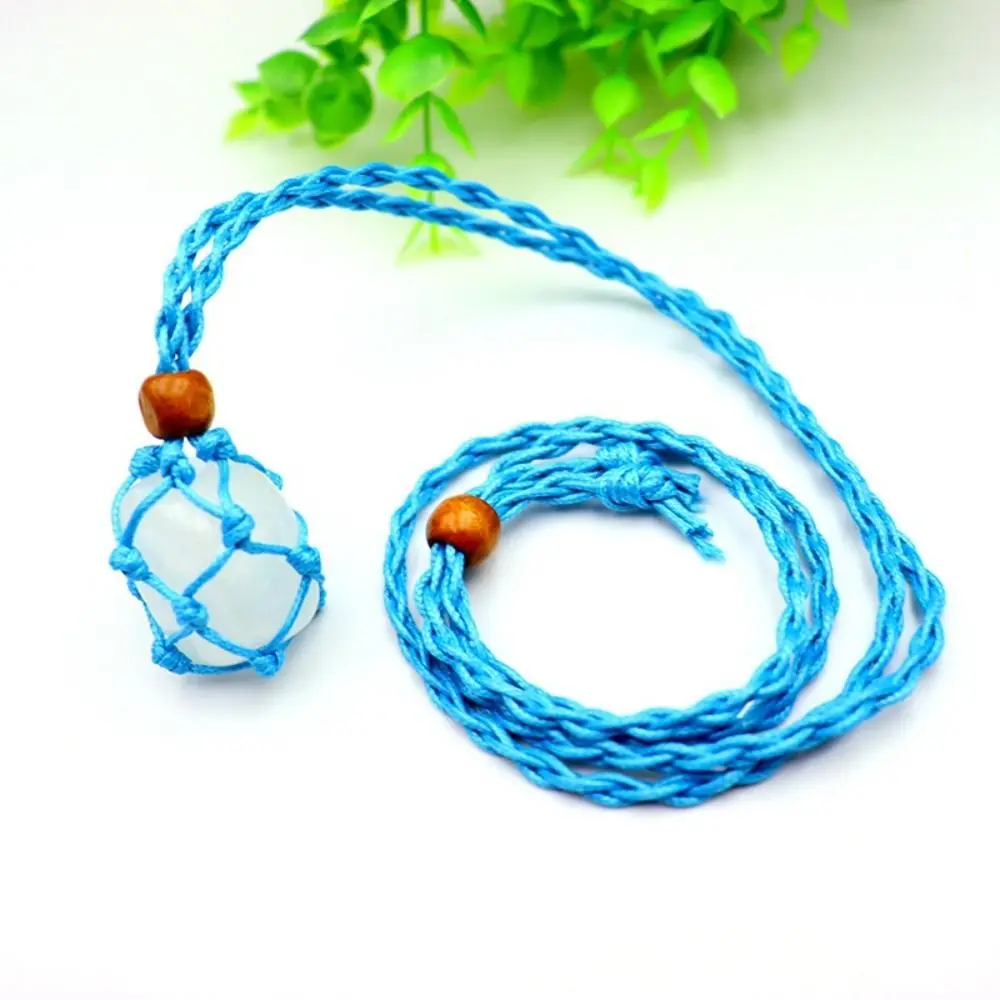 DIY Necklace Cord Braided Length Adjustable Crystal Necklace Holder Hand-woven Wax Rope Braided Necklace Cord Necklace