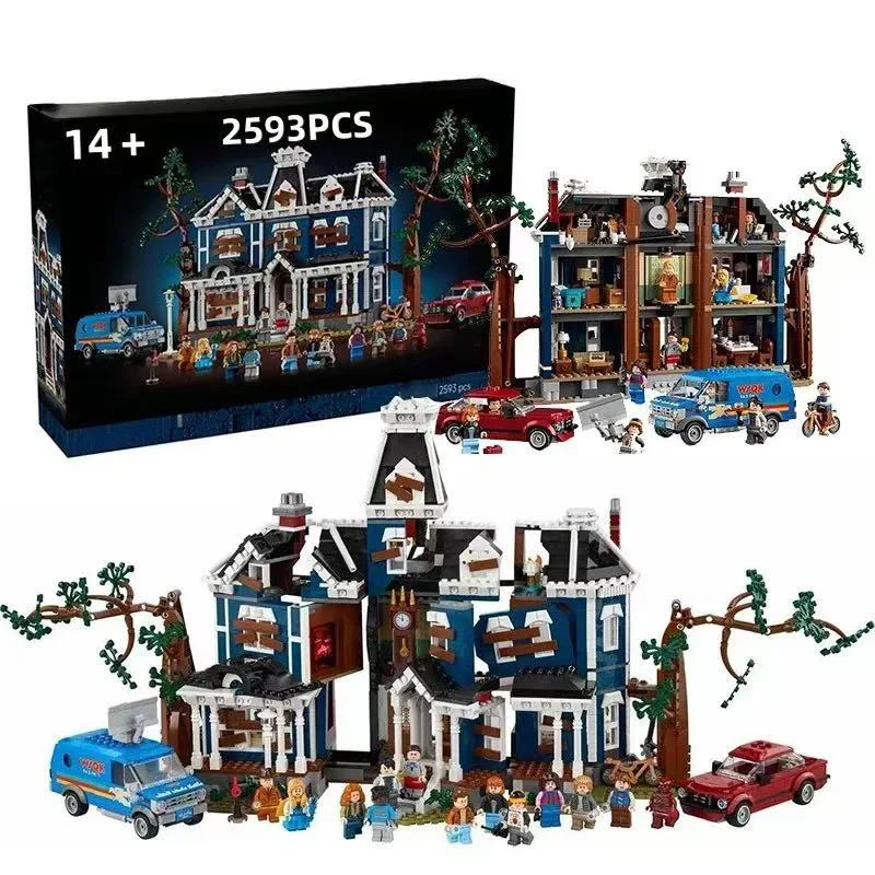 Nuevo en Stock: Ideas de la Serie de TV Científica Stranger Event Creel House Sets, Bloques de Construcción de Arquitectura Urbana, Juguetes para Niños, Regalo