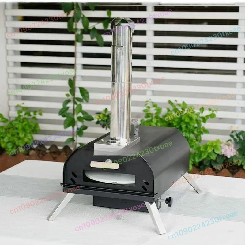 Portable Outdoor Gas Pizza Oven With Grill Rack Pizza Stone Large Capacity Backyard Baking Machine Fast Cooking