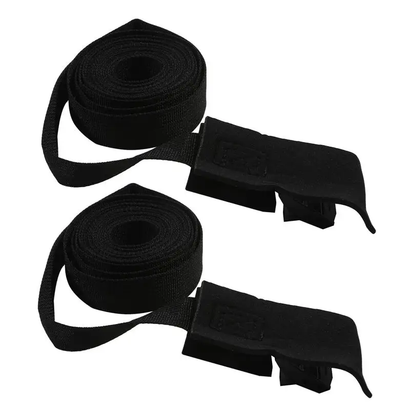 2pcs 2/3/4/5m*2.5cm Black Nylon Fastening Strap Strong Ratchet Strap Luggage Bag Cargo Lashing Press Buckle Fixing Strap