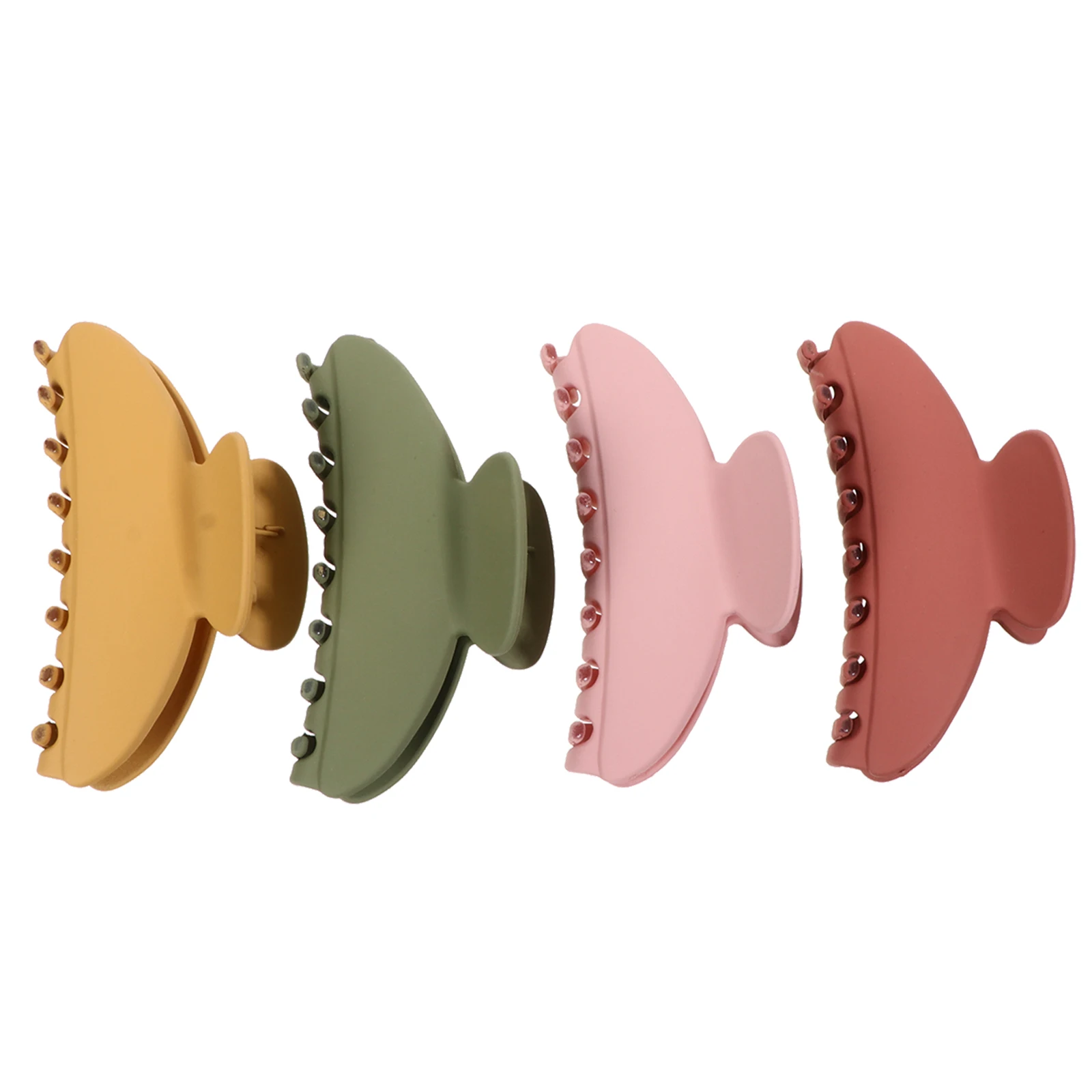 

4pcs C y Color Hair Clips Durable Acrylic Claw Barrettes for Buns Jaw Hairpins Comfortable Daily Use Thin to Thick Hair Styling