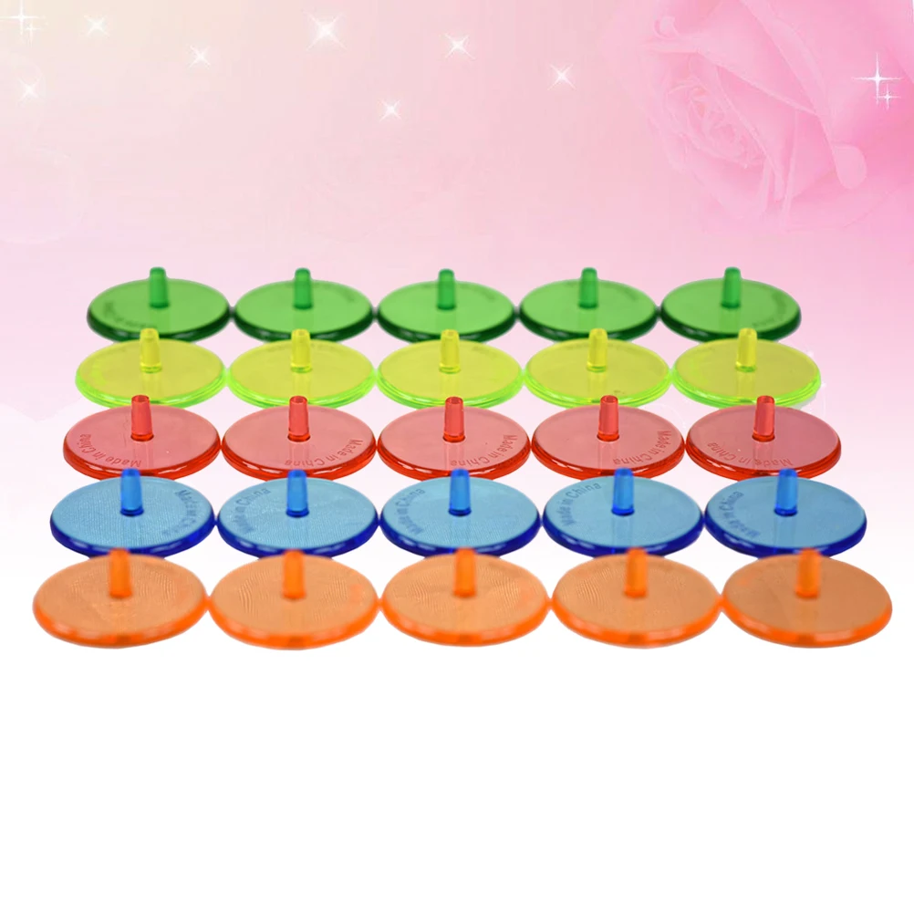 

100 PC Golf Line Marker Tees Markers Gift Transparent Positioning Multicolor