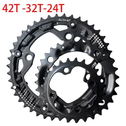 104/64BCD Triple Bike Chainring 22T 32T 42T MTB Chainring 3*10S Mountain Bike Chainwheel Star for Shimano Bicycle Crankset Parts