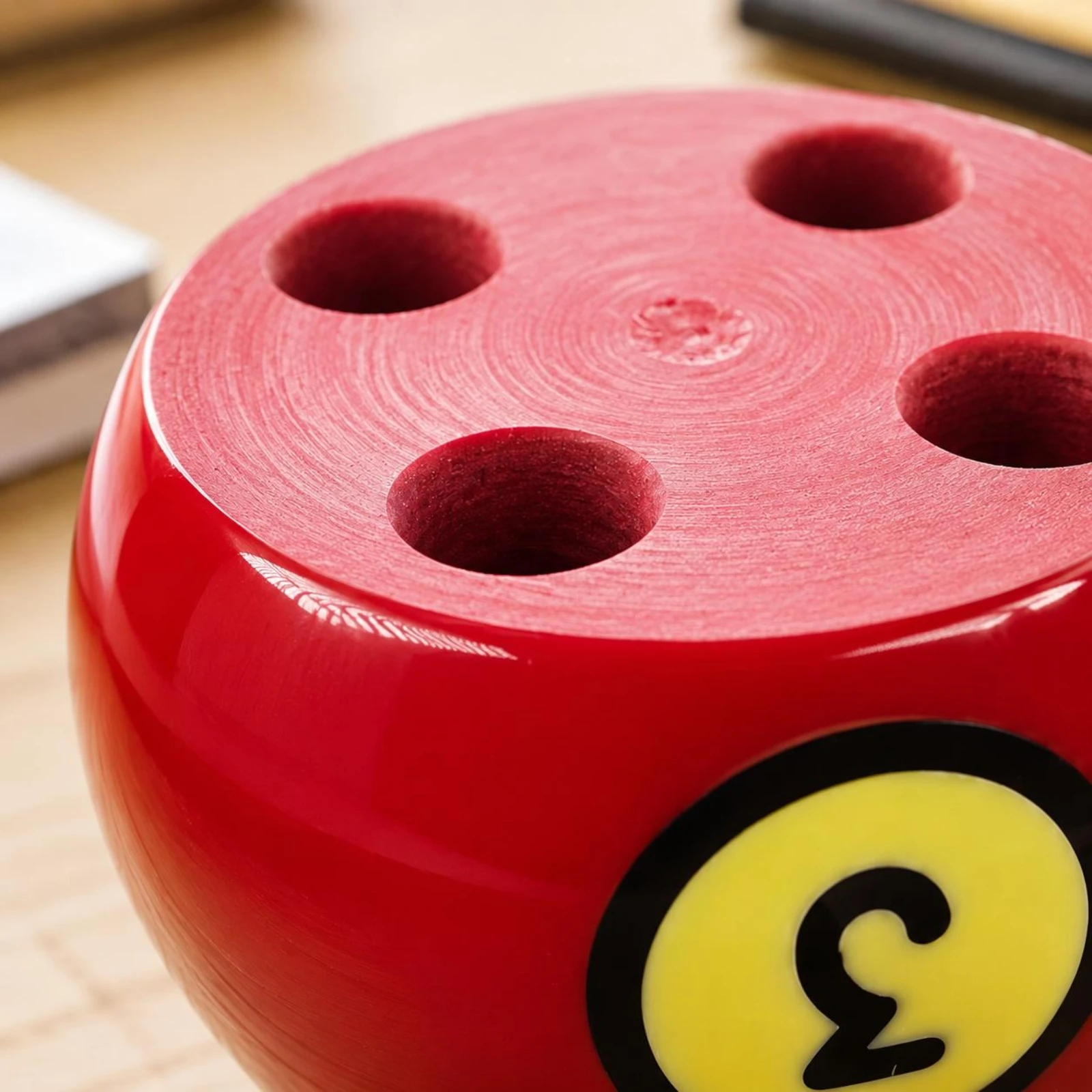 

Billiard Ball Pen Holder Flat Top Desktop Pen Holder Desk Organizer Cup Compact Simple Design
