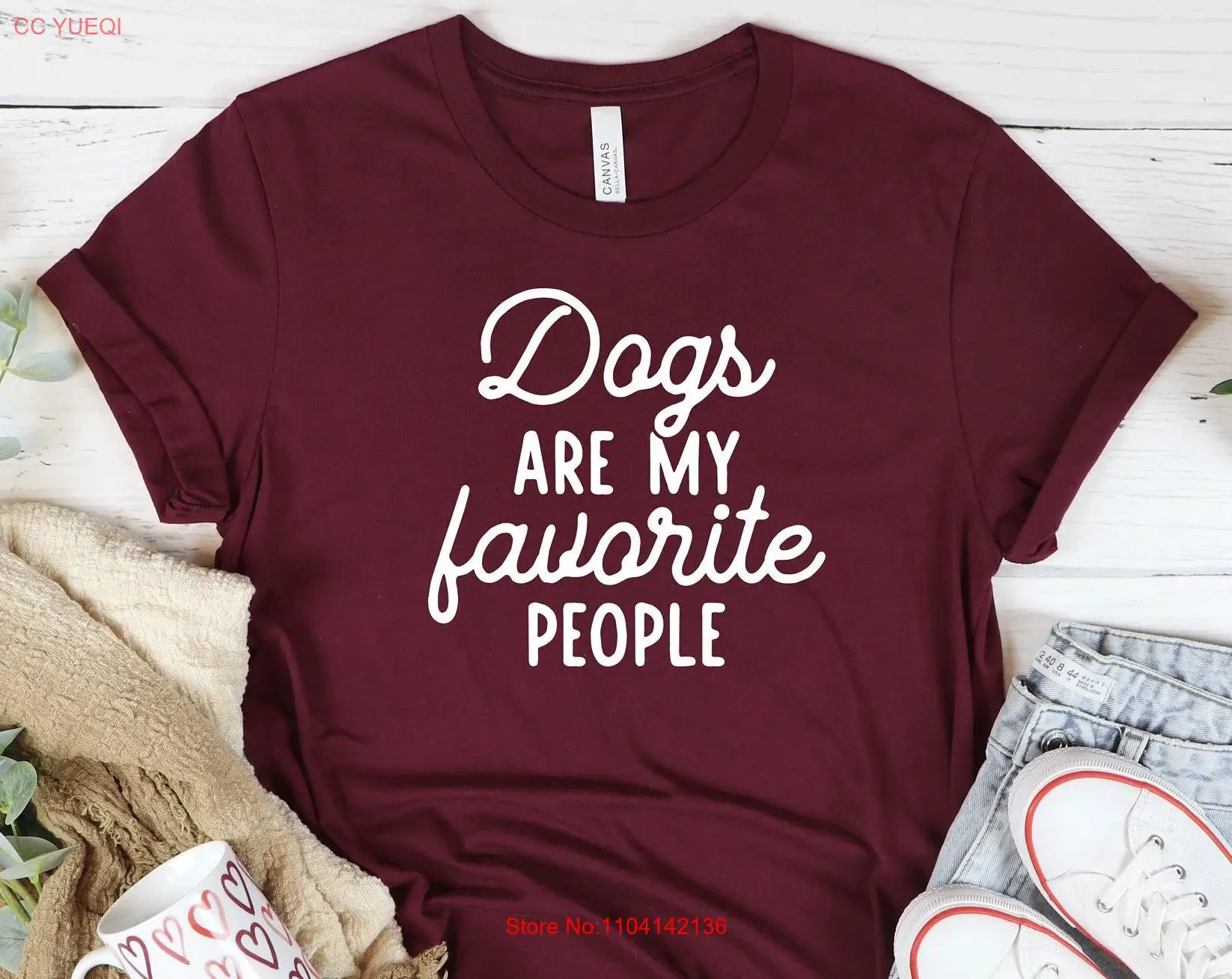 

Dogs Are My Favorite People T Shirt Dog Mom Funny Lover For Pet Animal long or short sleeves