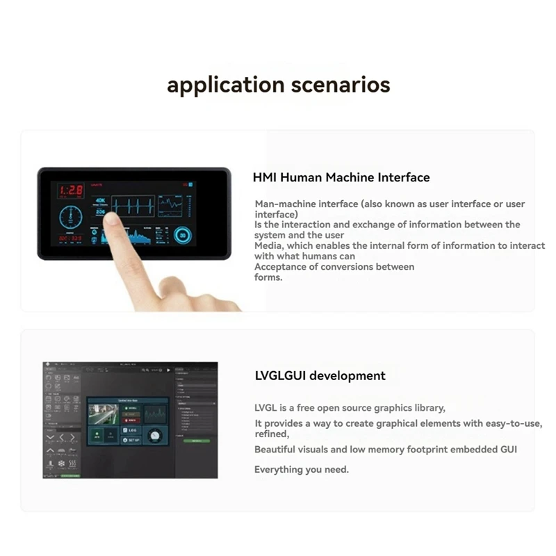 ESP32-S3 AMOLED 1.91 Inch M Touch Screen Development Board Dual-Core Supports 2.4Ghz Wi-Fi Bluetooth Development Board