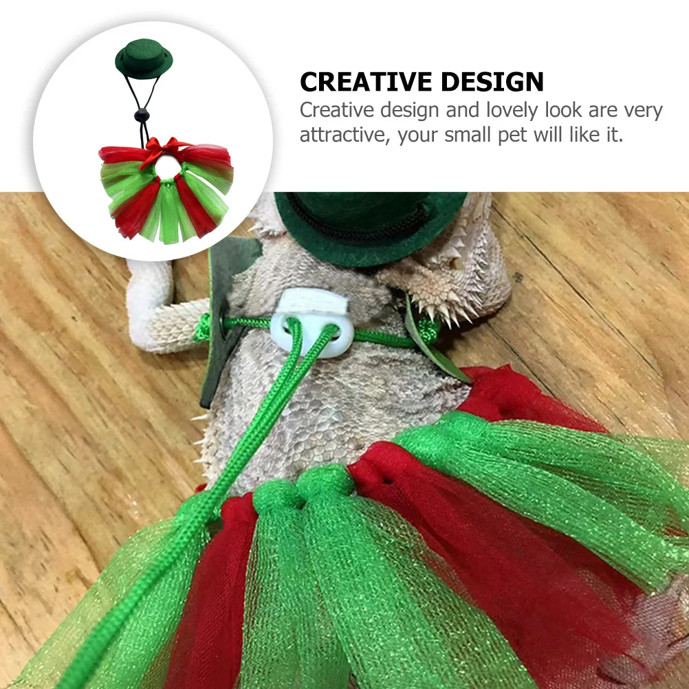 

1Set Gecko Traction Rope Durable Lizard Leash Exquisite Workmanship Reptile Pet Supplies Christmas Themed Lizard Harness Kit