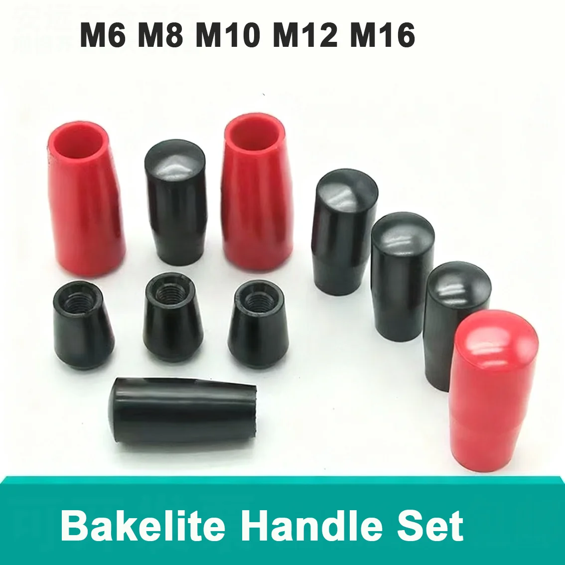 1/2/5 PCS M6 M8 M10 M12 M16 Bakelite Handle Set Machine Tool Control Joystick Long/Short Handle Set Mechanical Control Lever Set
