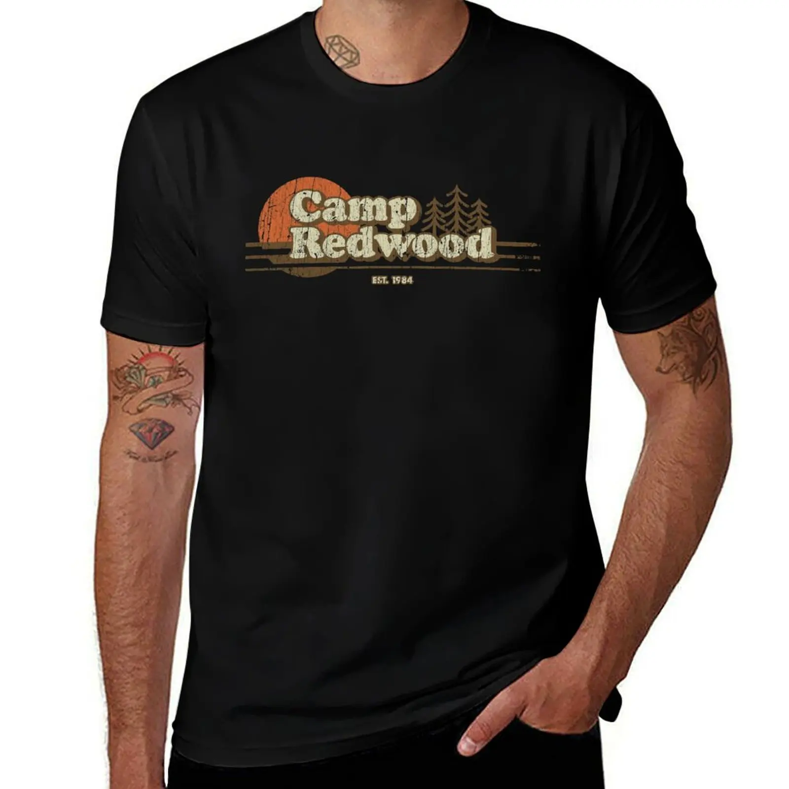 

Camp Redwood 1984 T-Shirt t shirts for man cotton funny cotton t shirt man T-Shirt