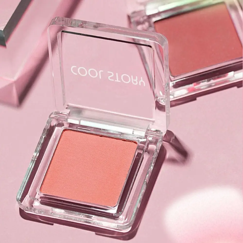 Nuovo fard per il viso in 4 colori Tavolozza per fard naturale a lunga durata Tavolozza per trucco opaco impermeabile da donna