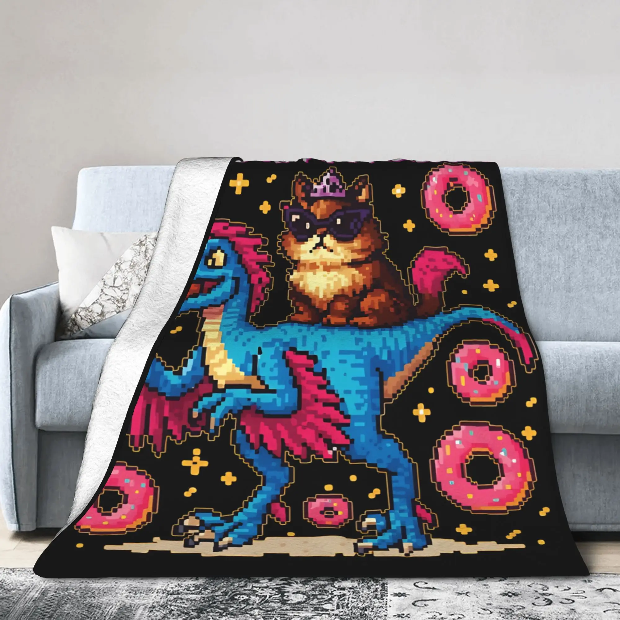Mongo is Appalled Knitted Blanket Velvet Dungeon Crawler Carl Warm Throw Blankets for Outdoor Travel Bedroom Quilt