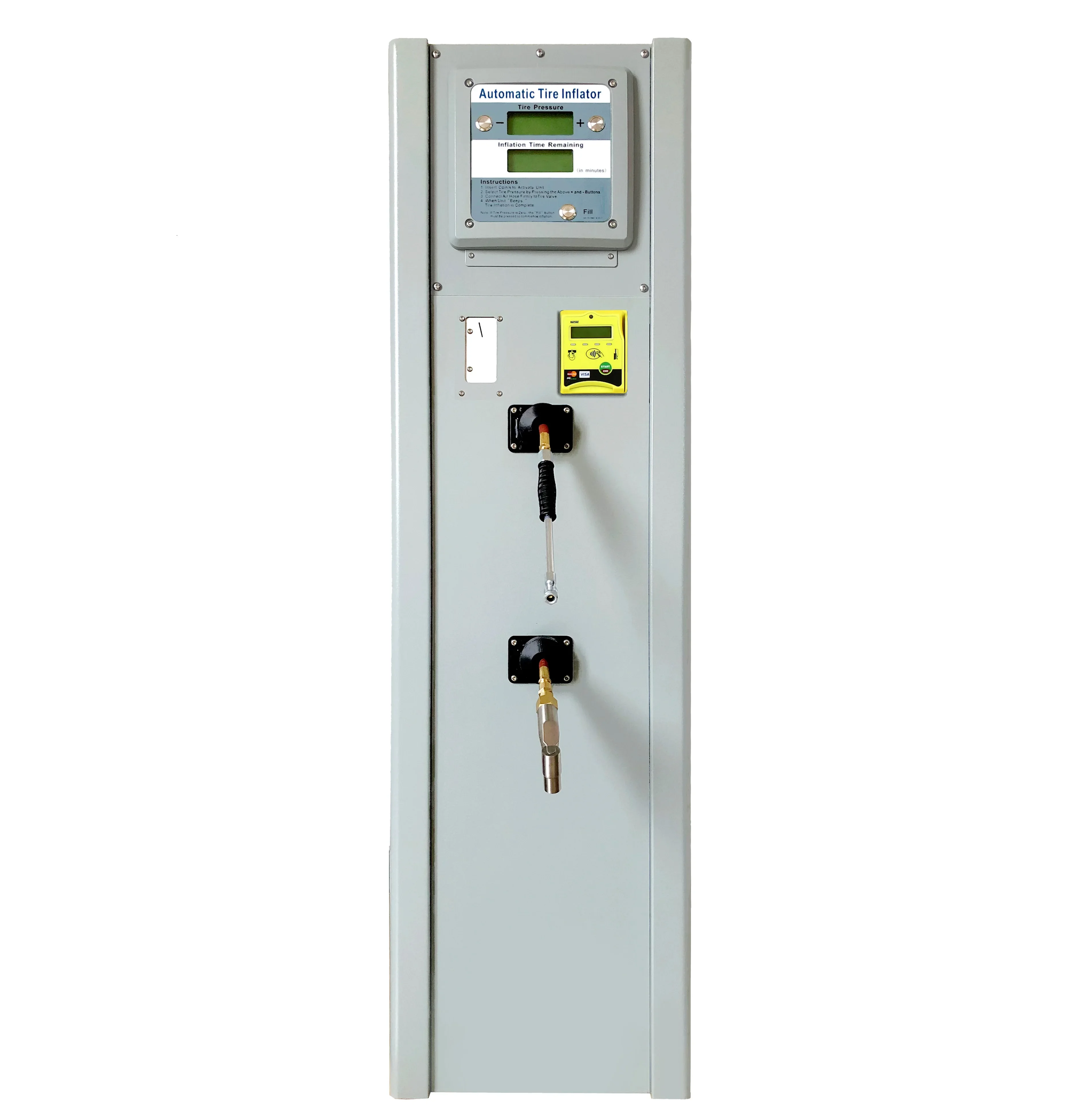G5 Coin Operated Digital Electric Tire Inflator Self-Service Card Reader IP66 Water Hose Reel Tyre Tire Pressure Monitor