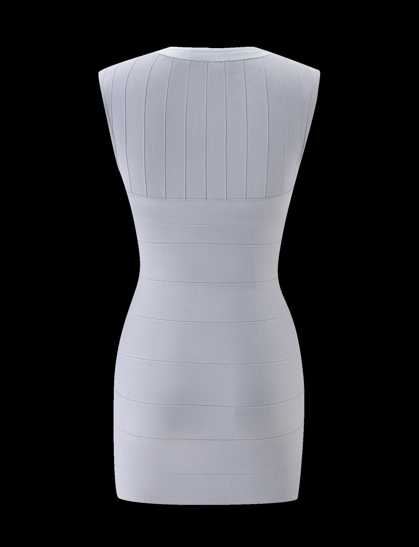 Europäischer und Amerikanischer Stil Neues Sommer Ärmelloses Figurbetontes V-Ausschnitt Etuikleid Sexy Slim Fit Bandage Einteiler Kleid im Ins-Stil – Detail 11