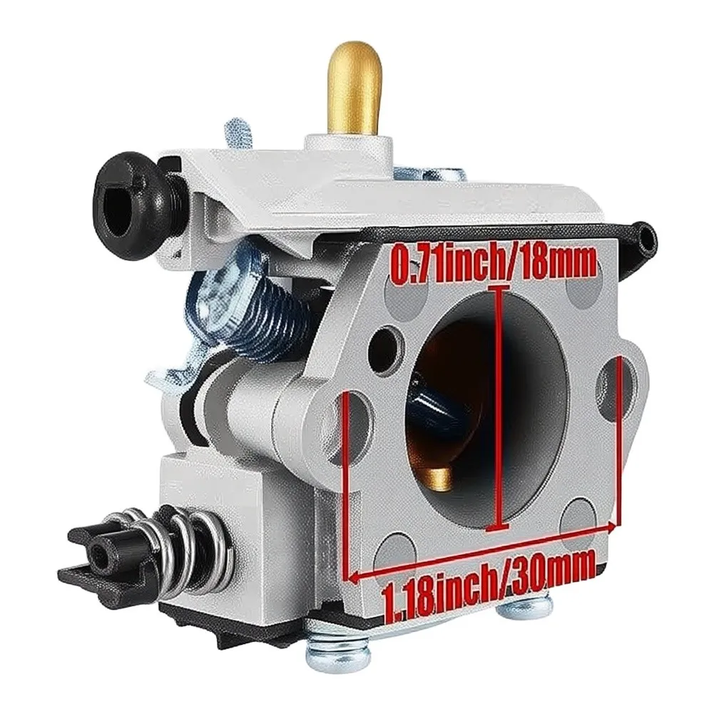 10pc Carburetor Kit for 024 024A 026 MS240 MS260 Chainsaws Includes Carburetor Intake Boot Air Filter and Brushes