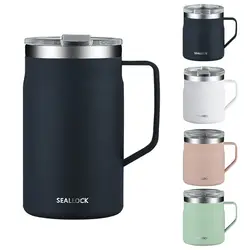 304 Stainless Steel Water Cup Insulated Lid Coffee Mug Drinkware Double Layer Home Office Couple Tumbler Heat-resistant